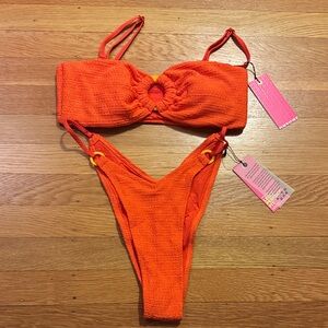 Oneone Bright Orange Bikini Set